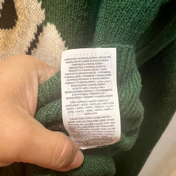 Ugly Christmas Sweater Small Holiday Pullover Cool Yule SantaMo Casual Original - Picture 6 of 7